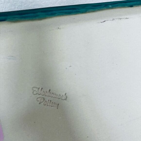 Hockomock Glazed Ceramic Aqua Blue Decor Tray - Picture 5 of 5